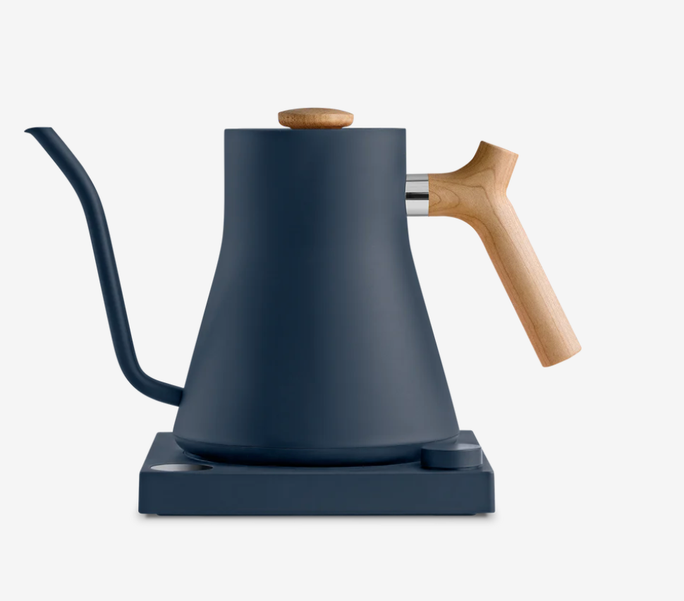 Fellow Stagg EKG - Electric Pour-Over Kettle - Stone Blue with wooden  handle