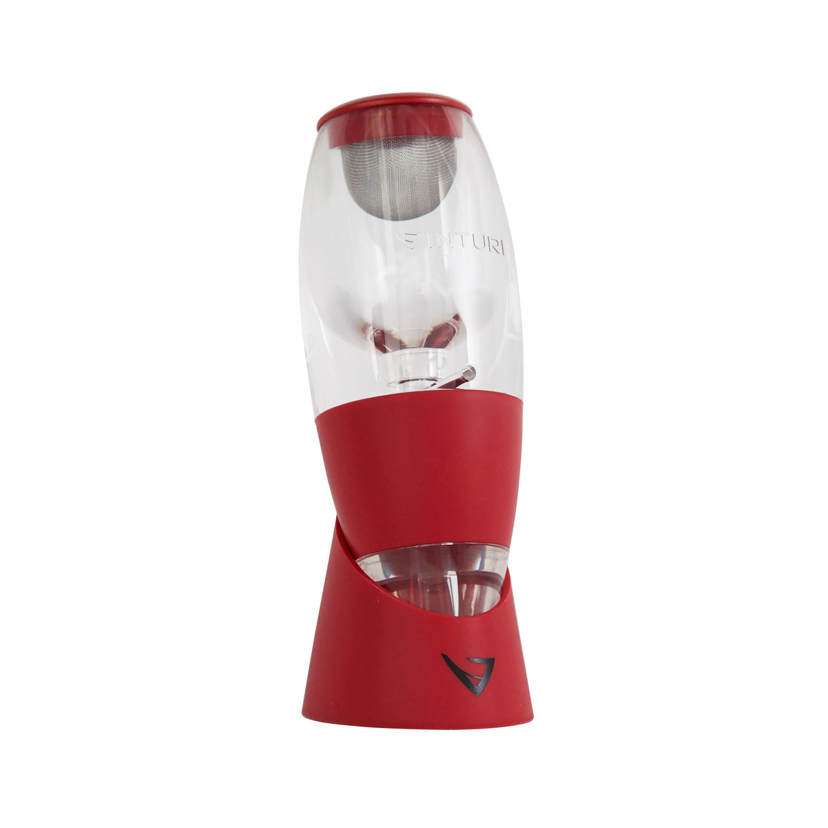 Vinturi Red Wine Aerator with No-Drip Base, Red