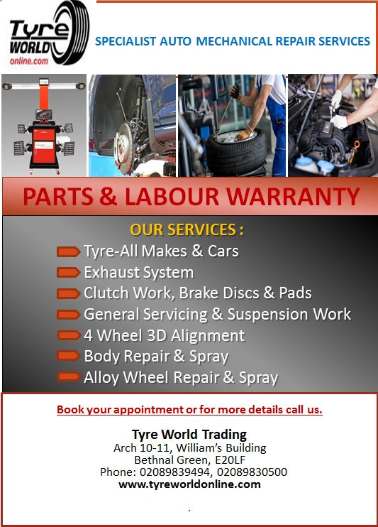 Tyreworldonline Parts and Labour Services – Tyre World Trading