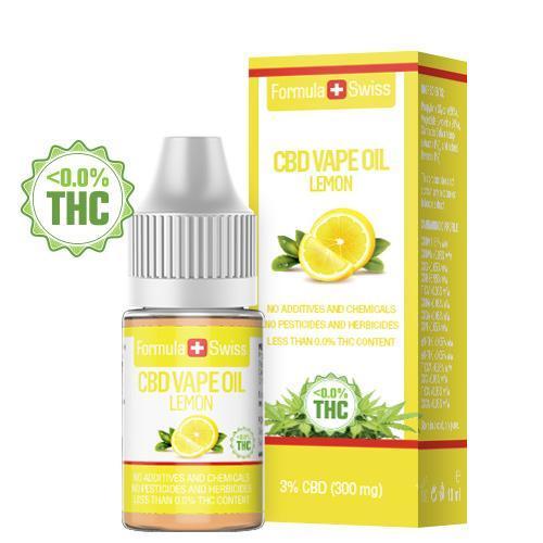 Se CBD Vape Oil Lemon - 5% (500 mg) hos FormulaSwiss.d