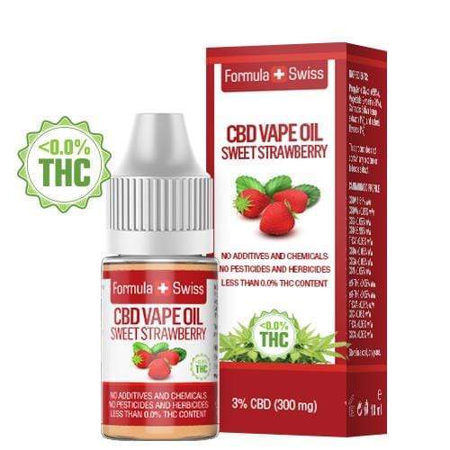 Billede af CBD Vape Oil Sweet Strawberry - 3% (300 mg)