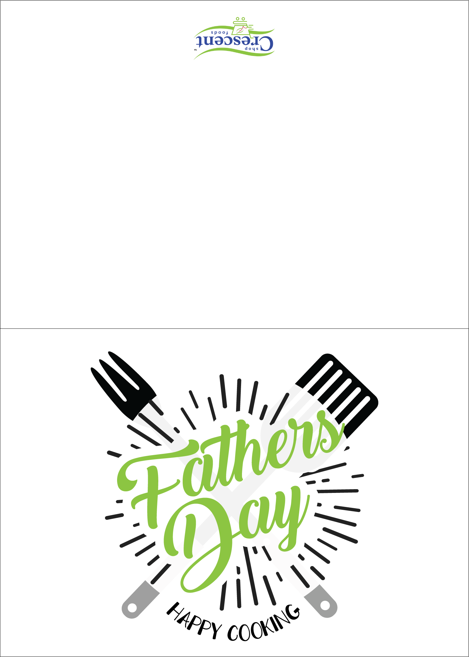 Crescent Foods fathers Day Card Printable