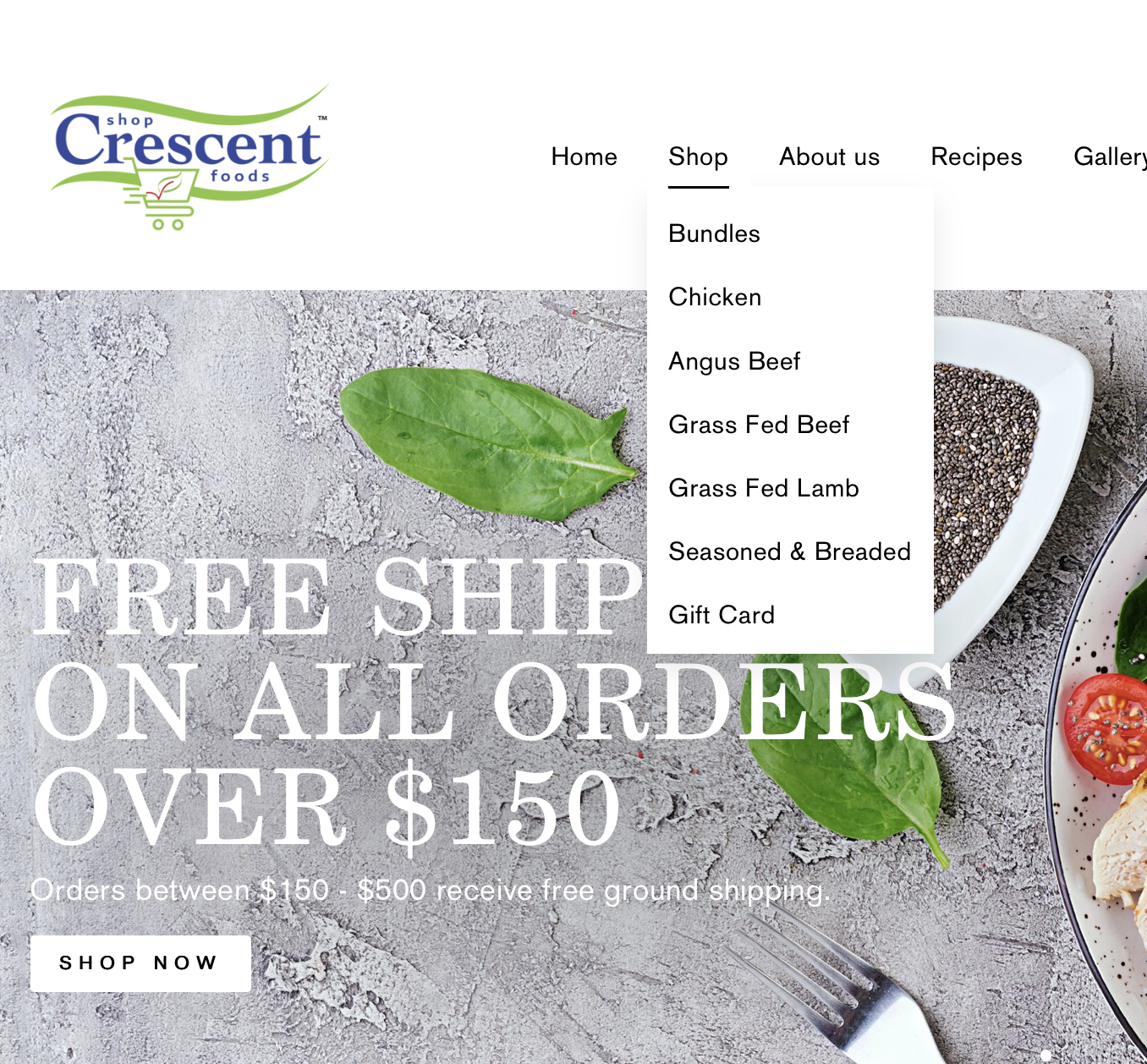 Shop Crescent Foods | Home Meat Delivery