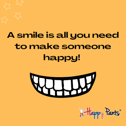 A smile is all you need to make someone happy