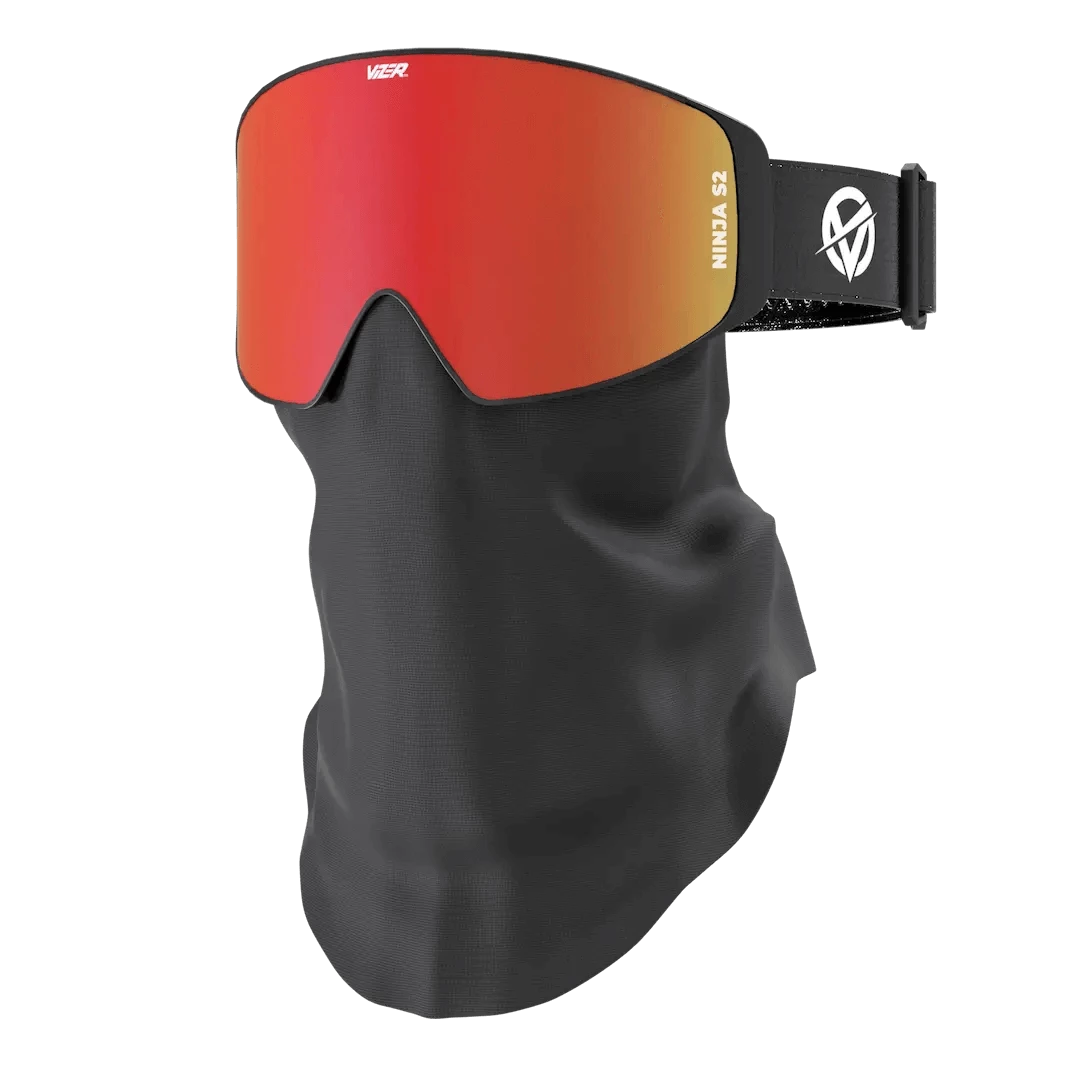 Crimson Ninja Masque de ski miroir rouge antibu e Vizer