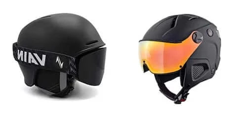 Ski helmet and ski goggle vs visor