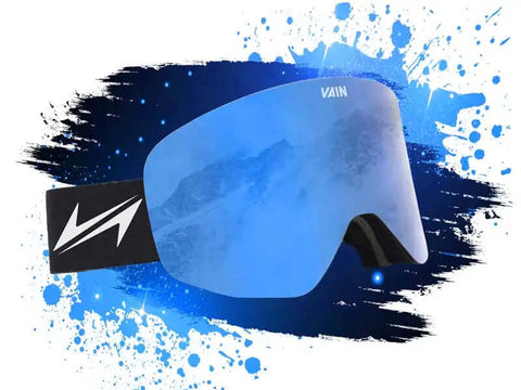 Blue mirror lens ski goggle Slopester from Vizer Winter sport store