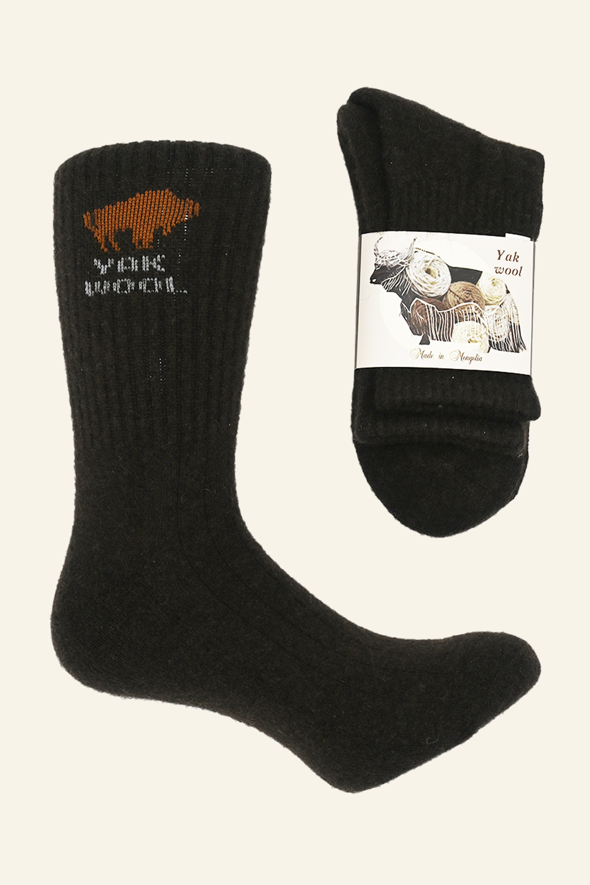 Little Steppe Mongolian Sheep Wool Socks