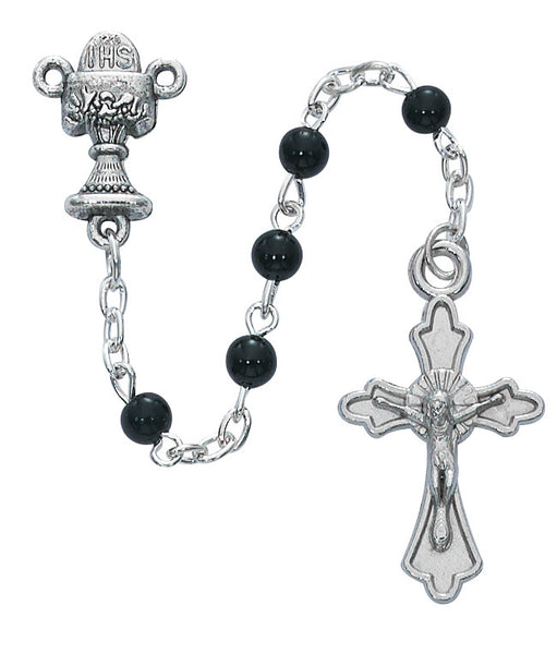 Black First Communion Rosary Kit – Tallys Religious Gifts and