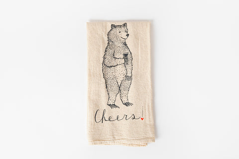 Title: Charming Bear Floral Kitchen Towels - Bring Nature's Beauty to Your  Kitchen