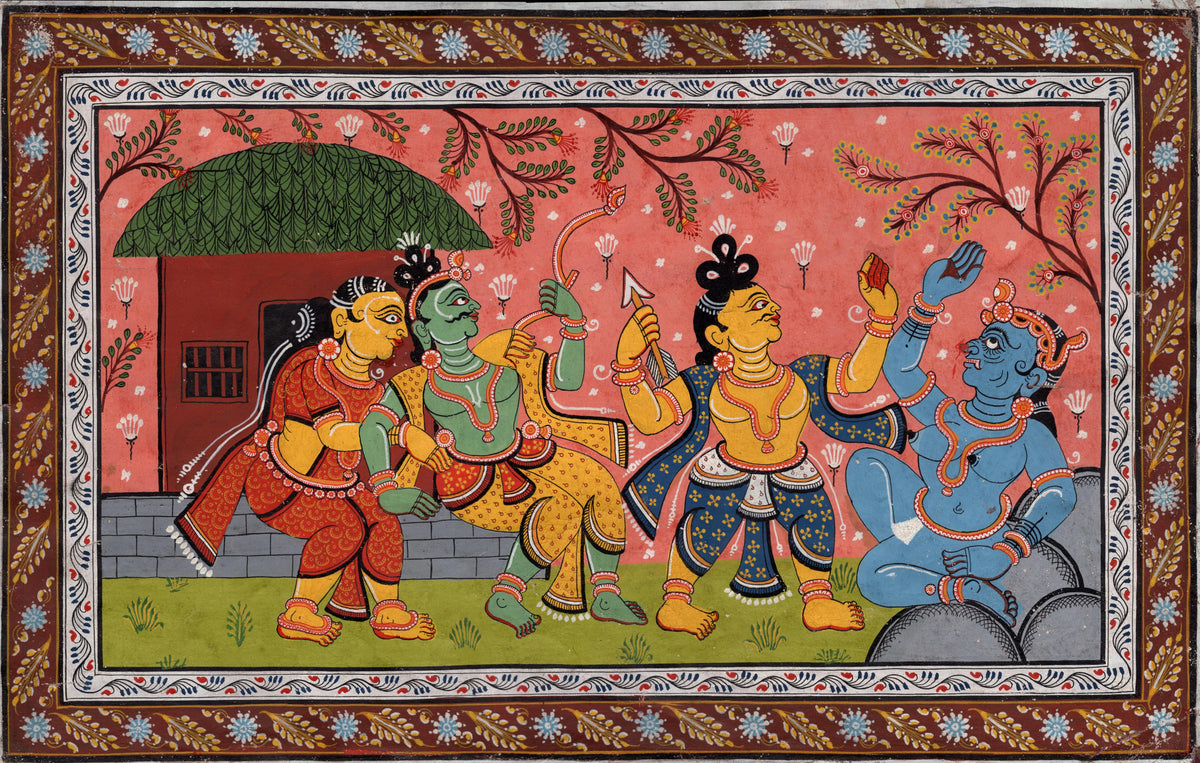 ramayana madhubani mithila artnindia mughal