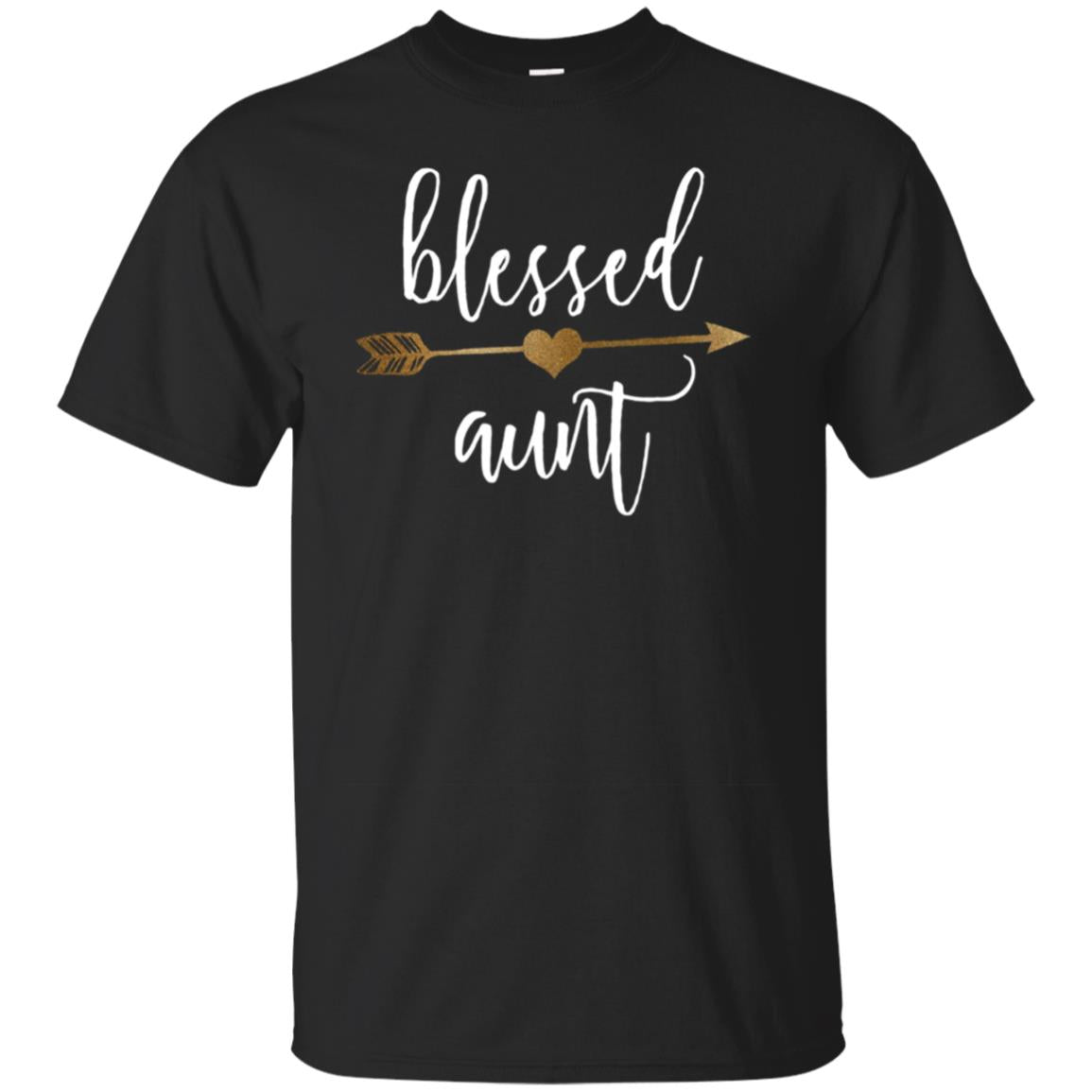 Cute Gold Arrow Blessed Aunt Shirt Thanksgiving Shirt