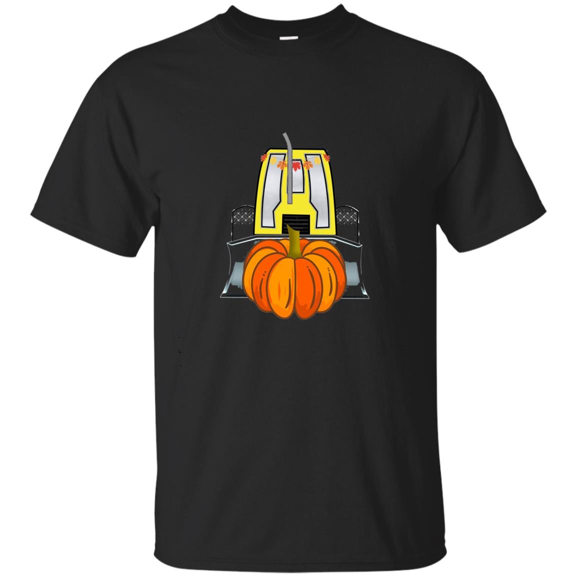  Pumpkin Patch Bulldozer Construction Shirt