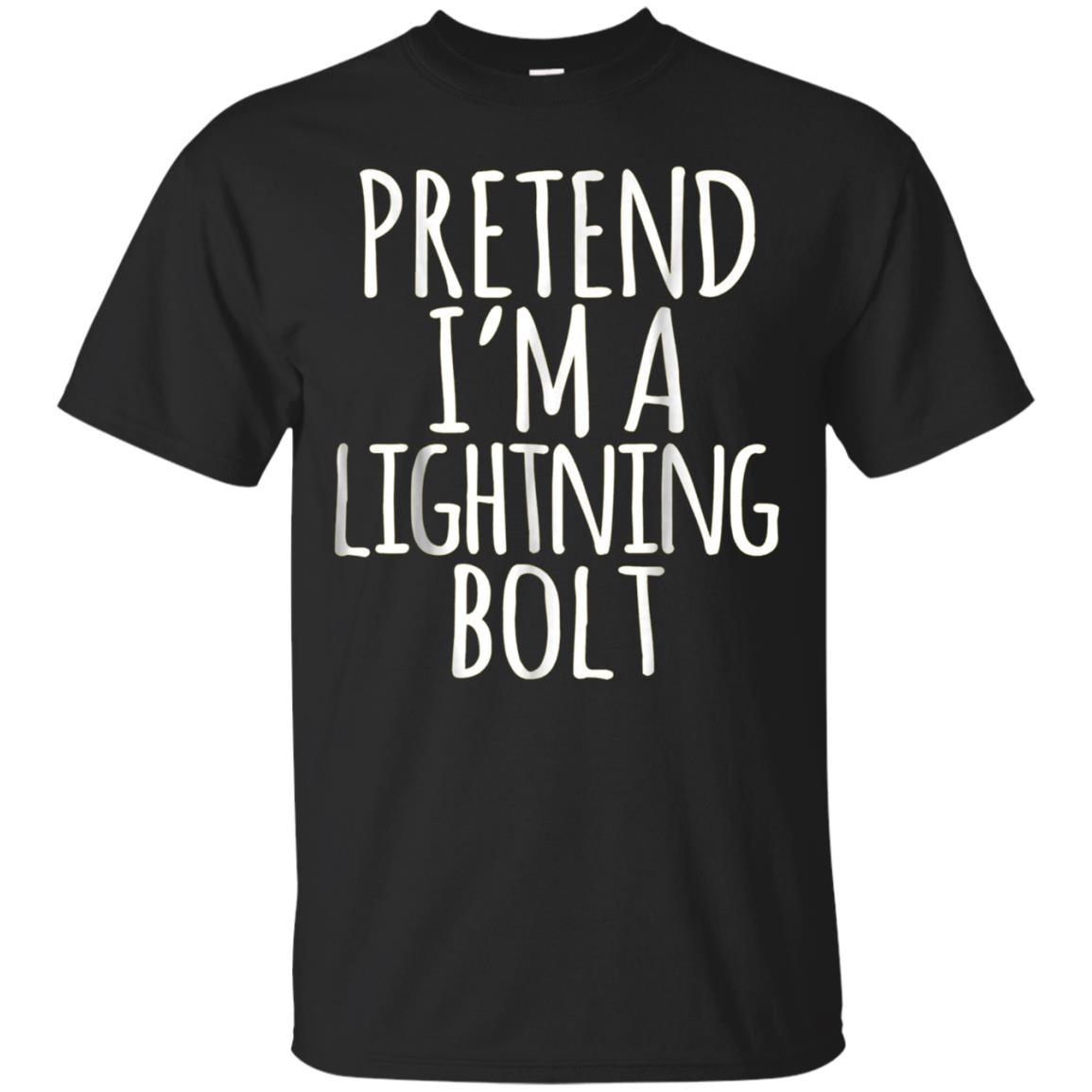 Funny Lazy Halloween Costume Shirt - Lightning Bolt Gift Run