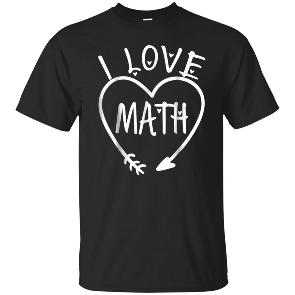 I Love Math Tshirt For Teas Hearts Love Math