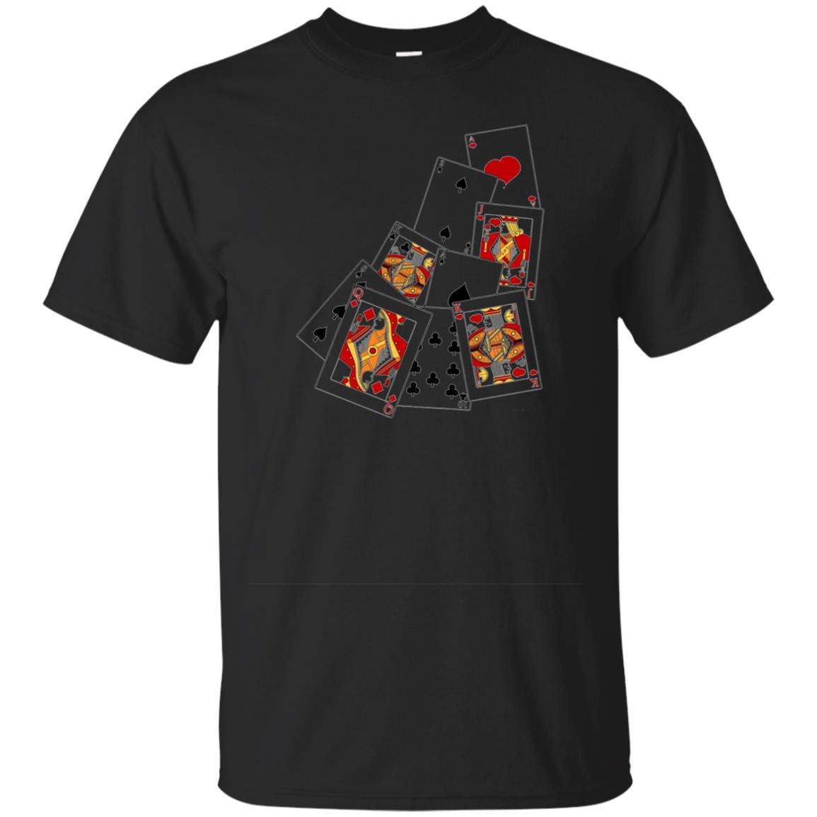Poker Playing Card T-shirt Ace King Queen Jack