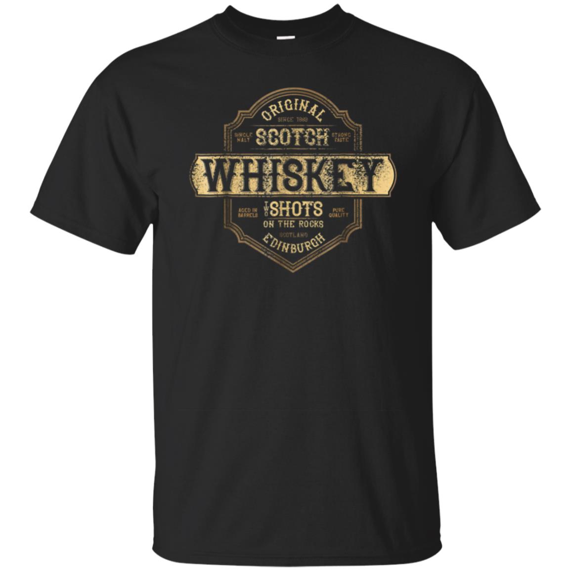 Edinburgh Scotland Scotch Whiskey Vintage Retro T-shirt