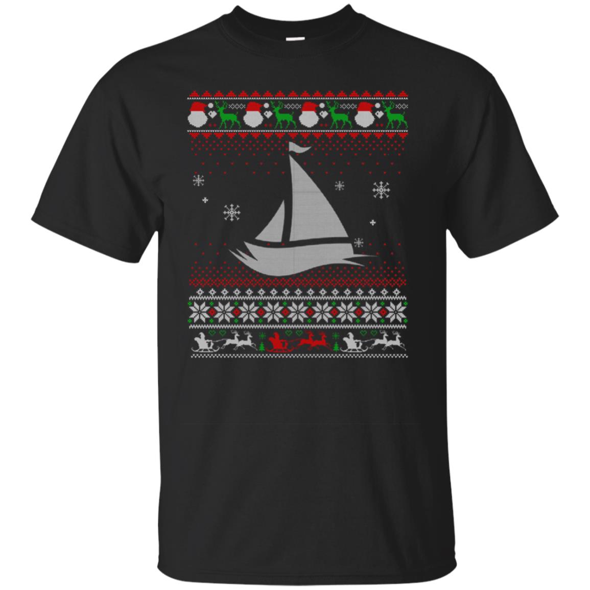 Sailing Ugly Christmas Tshirt Sailor Xmas Gift