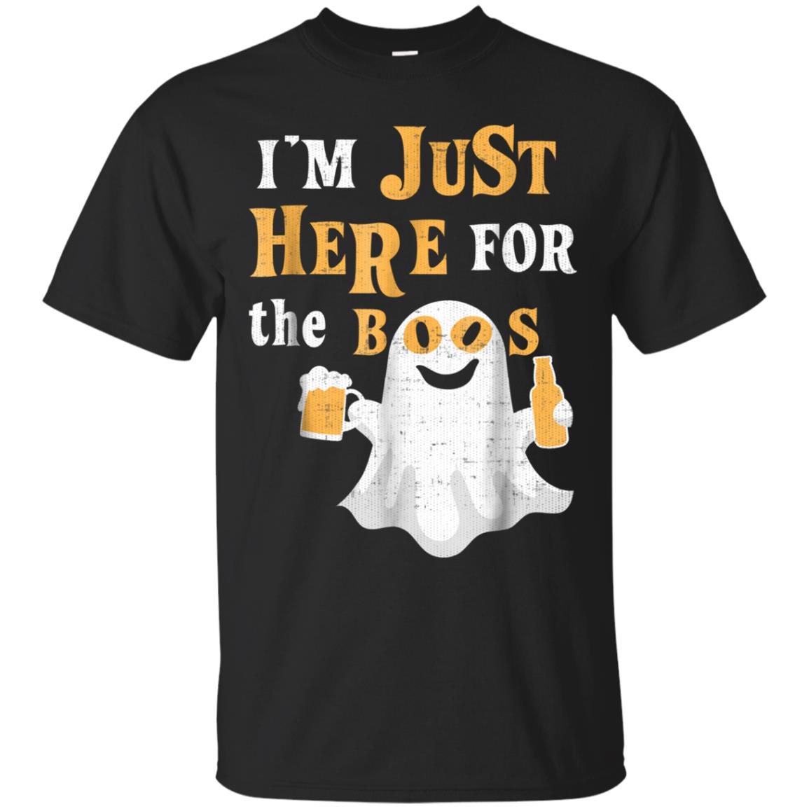 Am Just Here For Boos Halloween Party Beer T Shirt