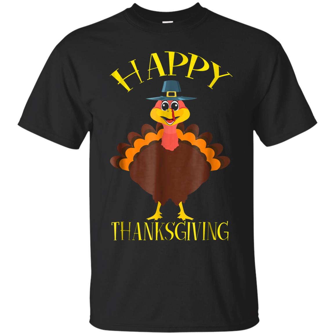 Happy Thanksgiving Day Funny Turkey Hat Gift T-shirt