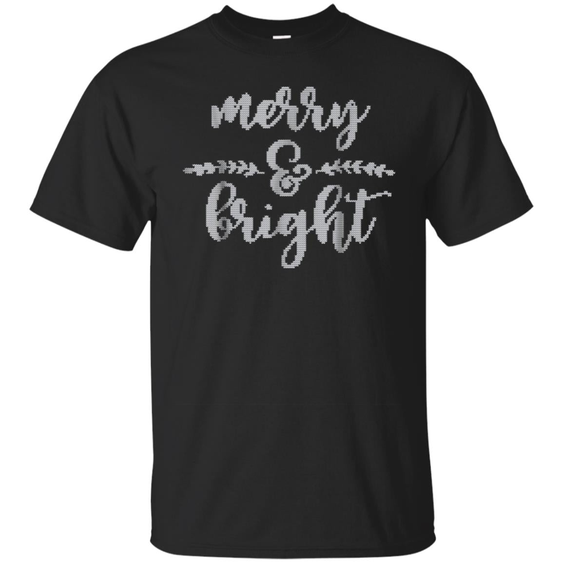 Merry And Bright Cute Funny Christmas Vintage Gift T-shirt