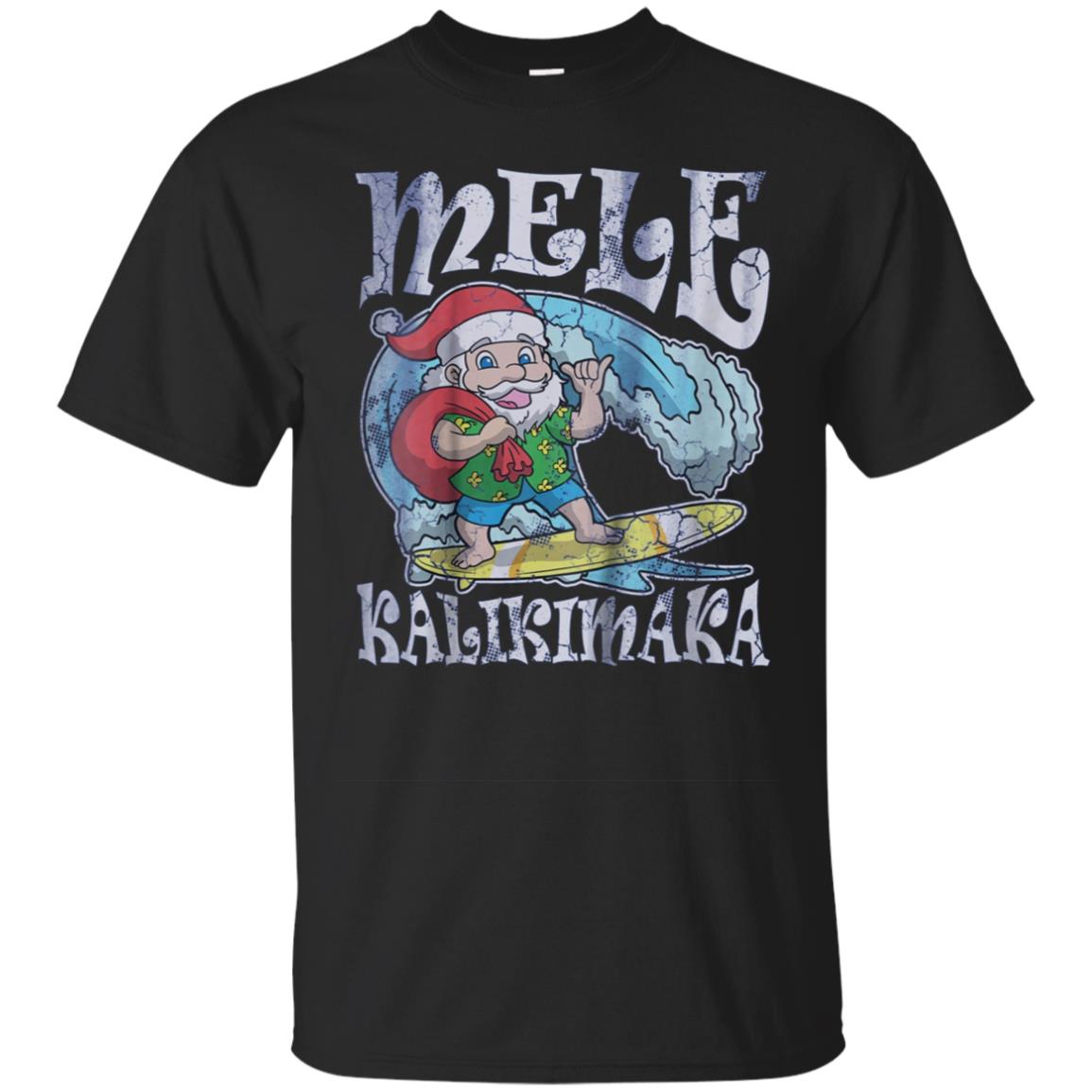 Christmas Mele Kalikimaka Santa Hawaii T-shirt