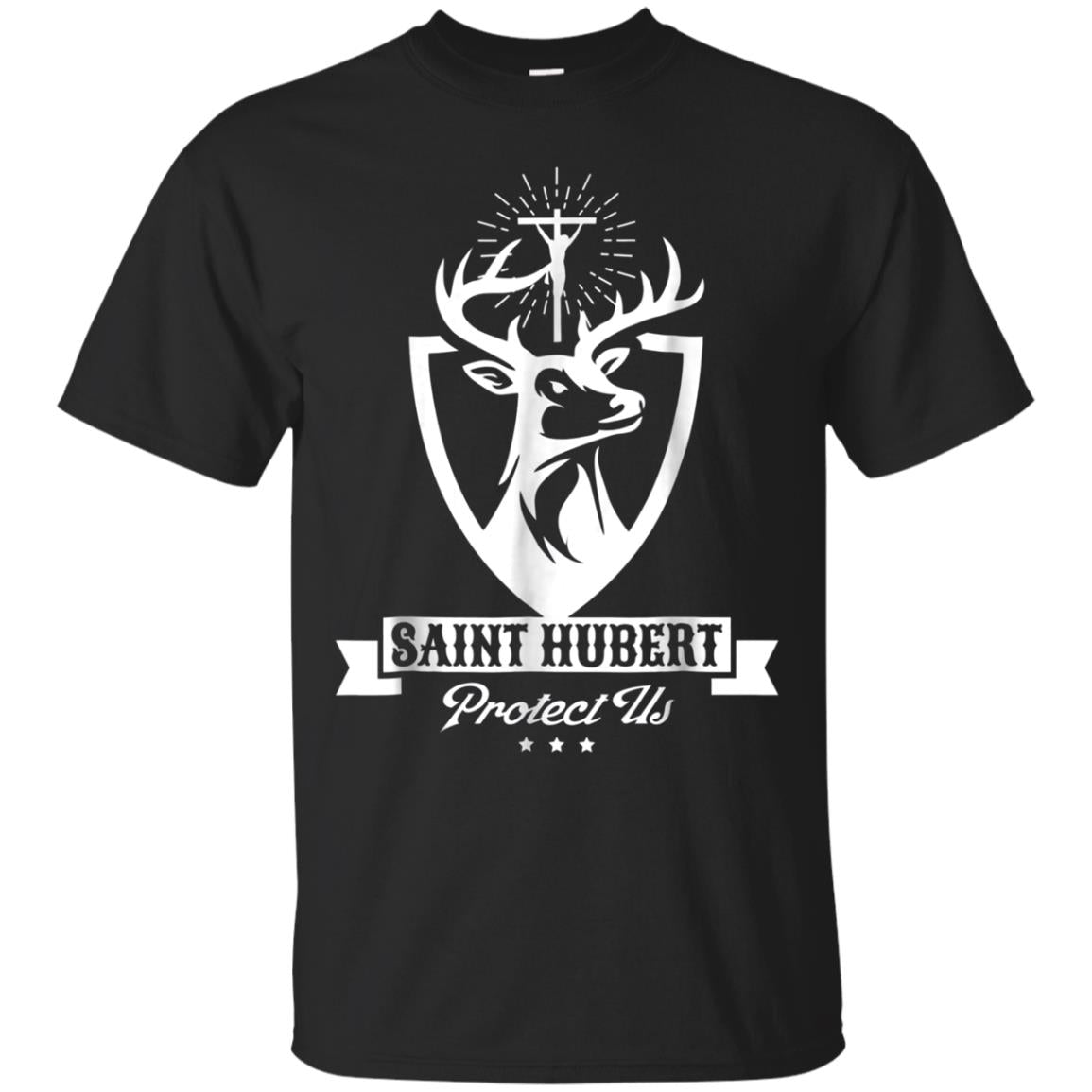 St. Hubert Hubertus Patron Saint Of Hunters Stag T-shirt