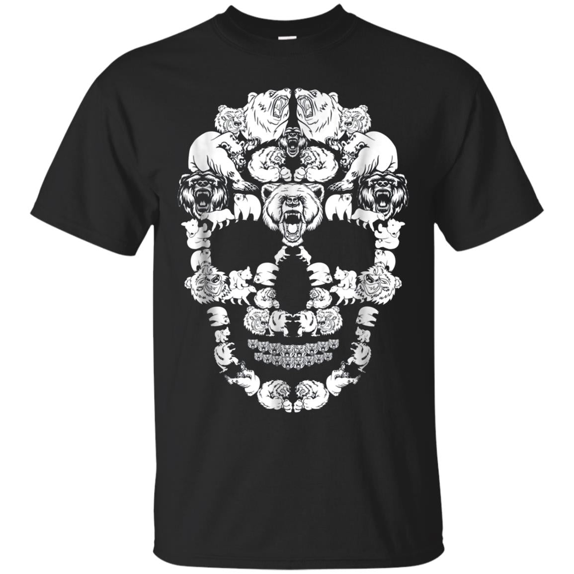 Bear Skull Shirt Skeleton Halloween Costume Idea Gift