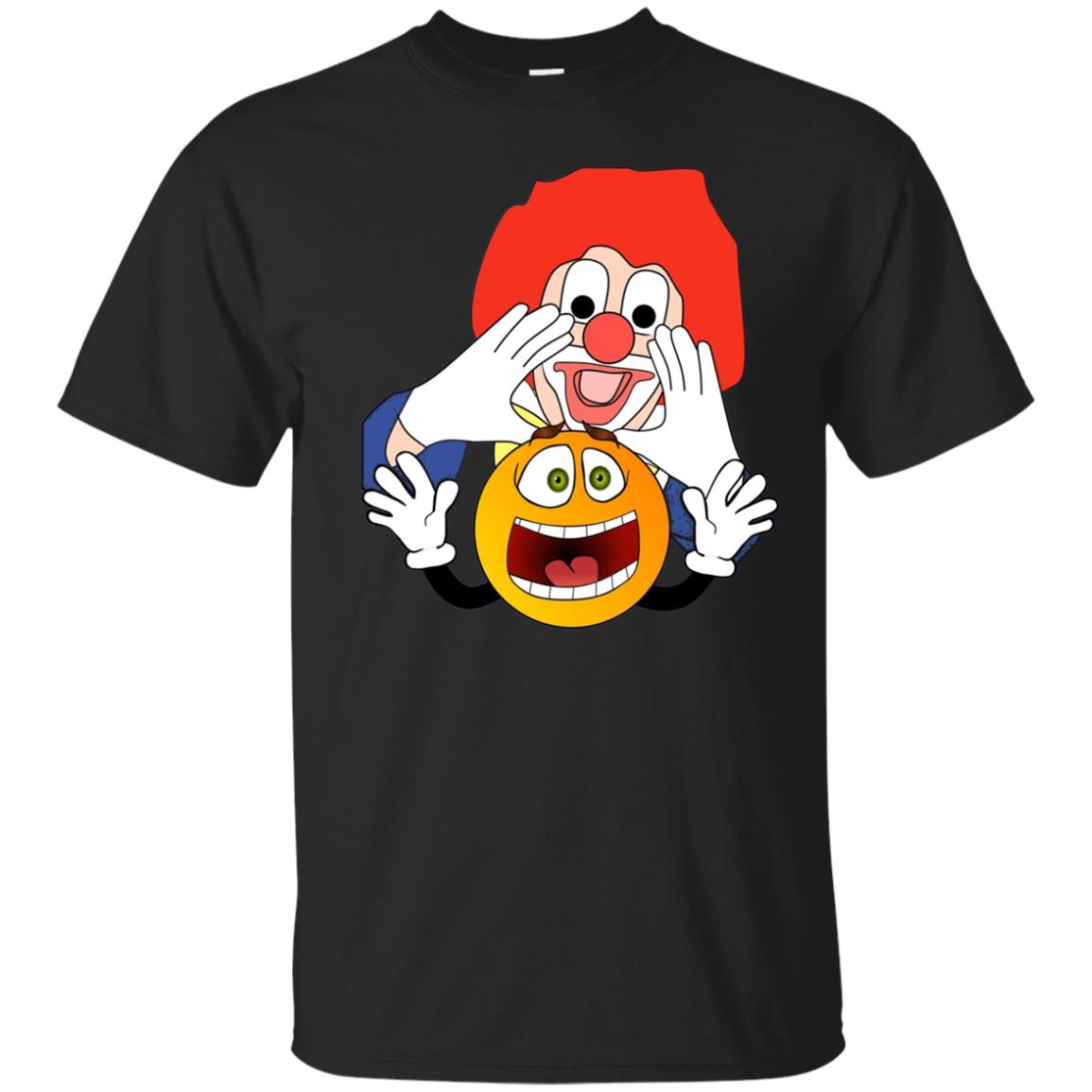 Emoticon Flees A Scary Halloween Clown In Horror, T-shirt
