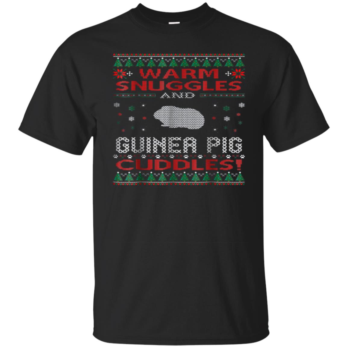 Warm Snuggles Guinea Pig Cuddles Christmas T-shirt