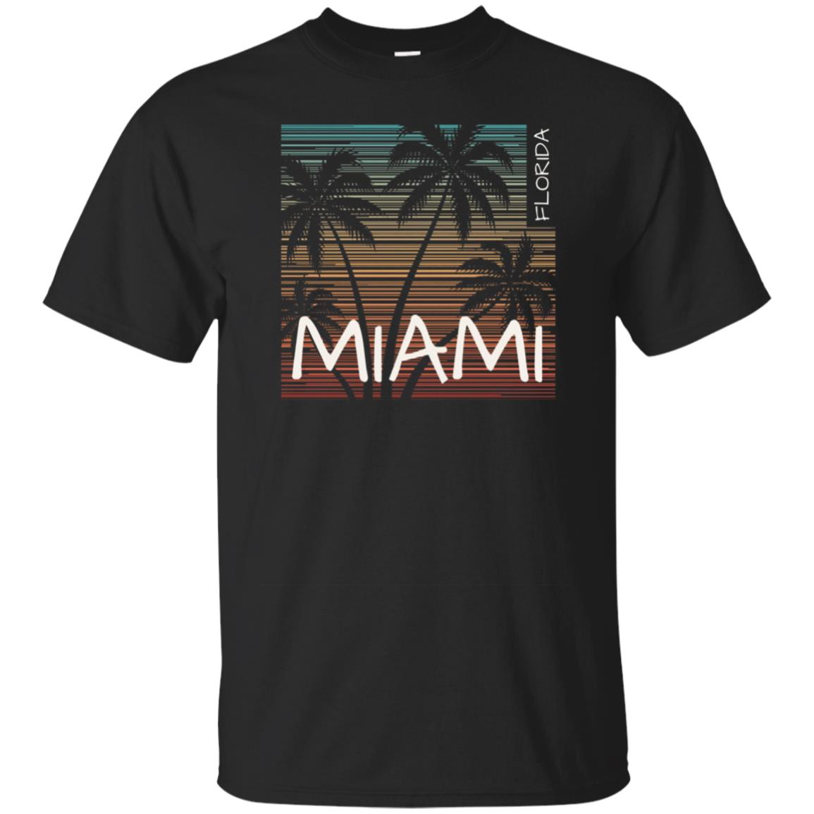 Miami Florida Me Encanta Miami Tropical Sunset Tee T Shirt