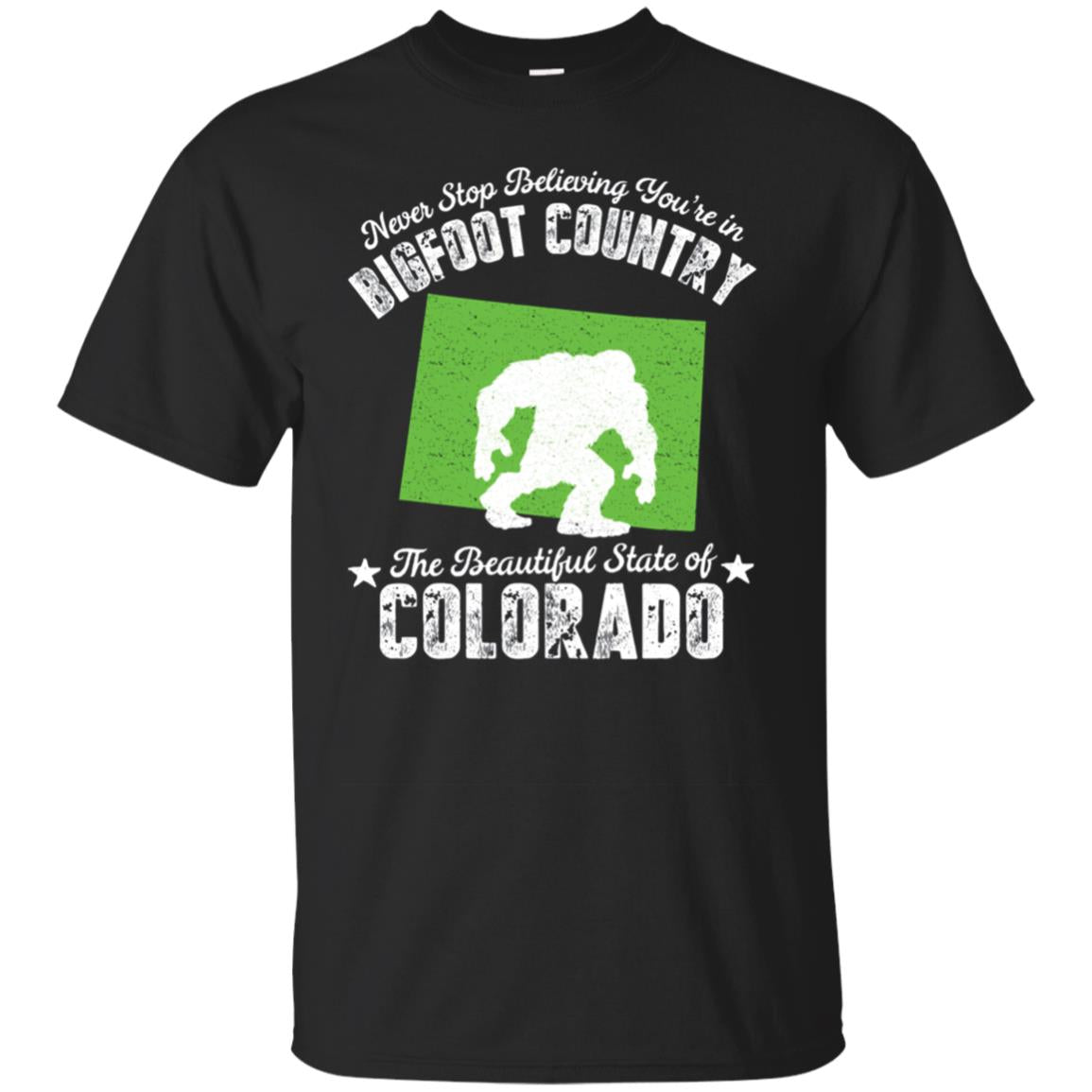 Colorado State Sasquatch Yeti Hunter Gift T Shirt