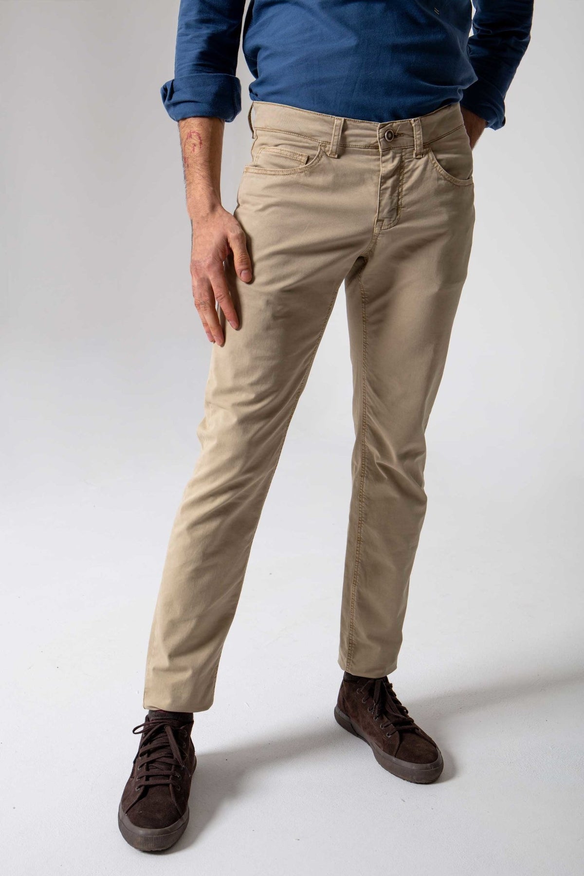 Pantalón Cinco Bolsillos Beige – Sohhan