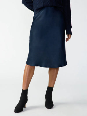 Sanctuary - Everyday Midi Skirt - Navy Reflection - CAMI