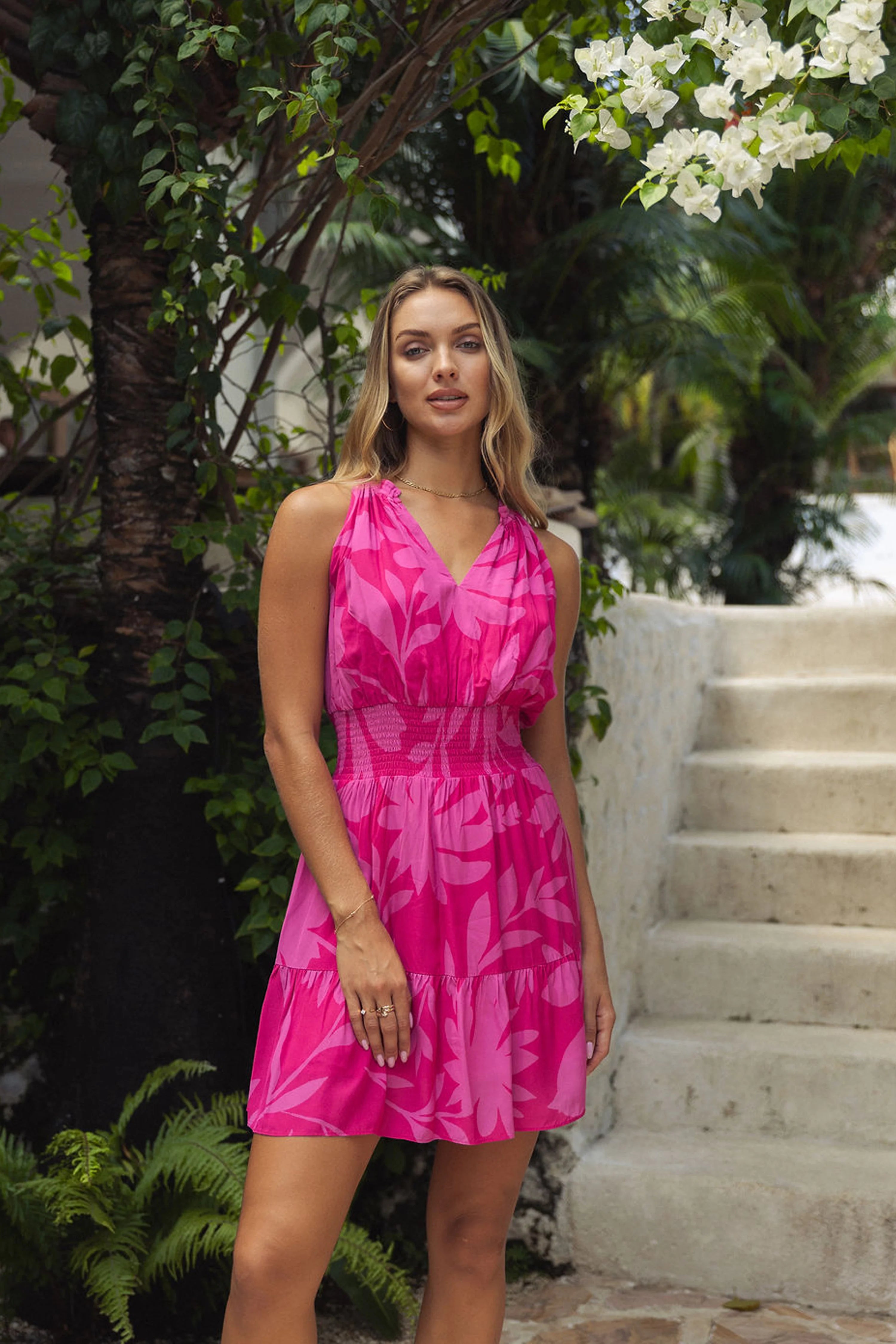 Caballero - Reagan Dress - Shadow Roses