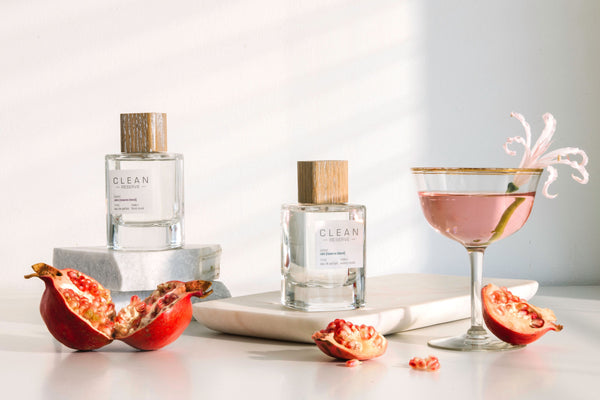 clean fragrances with glass