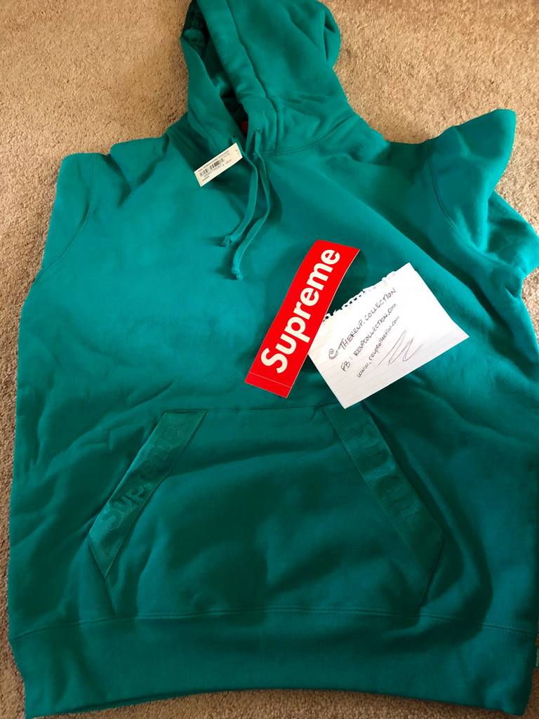 supreme tonal webbing hooded sweatshirt