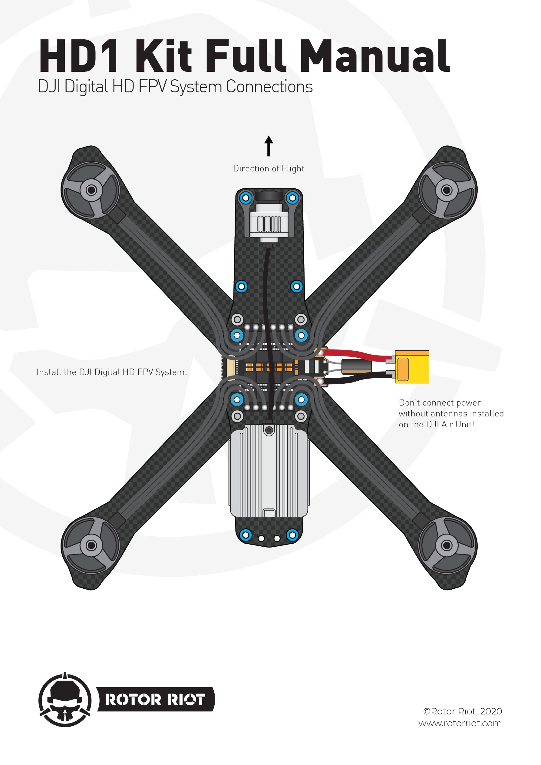 HD1 full manual FPV HD Drone Build Guide