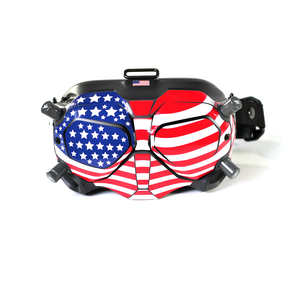 DJI FPV Goggles Camo USA Flag Skin Wrap