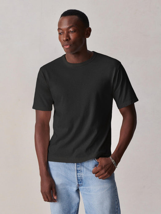 Vintage Black Toughknit 90s Boxy Tee - Buck Mason- Modern American Classics