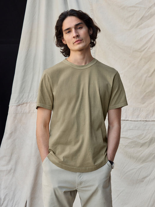 White Pima Curved Hem Tee - Buck Mason- Modern American Classics