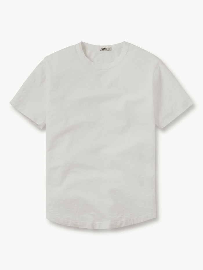 View of the White Sand Venice Wash Slub Curved Hem Tee