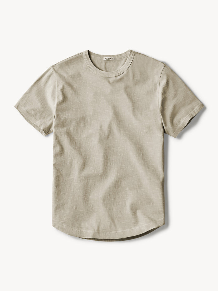 Concrete Slub Curved Hem Tee - Product Flat