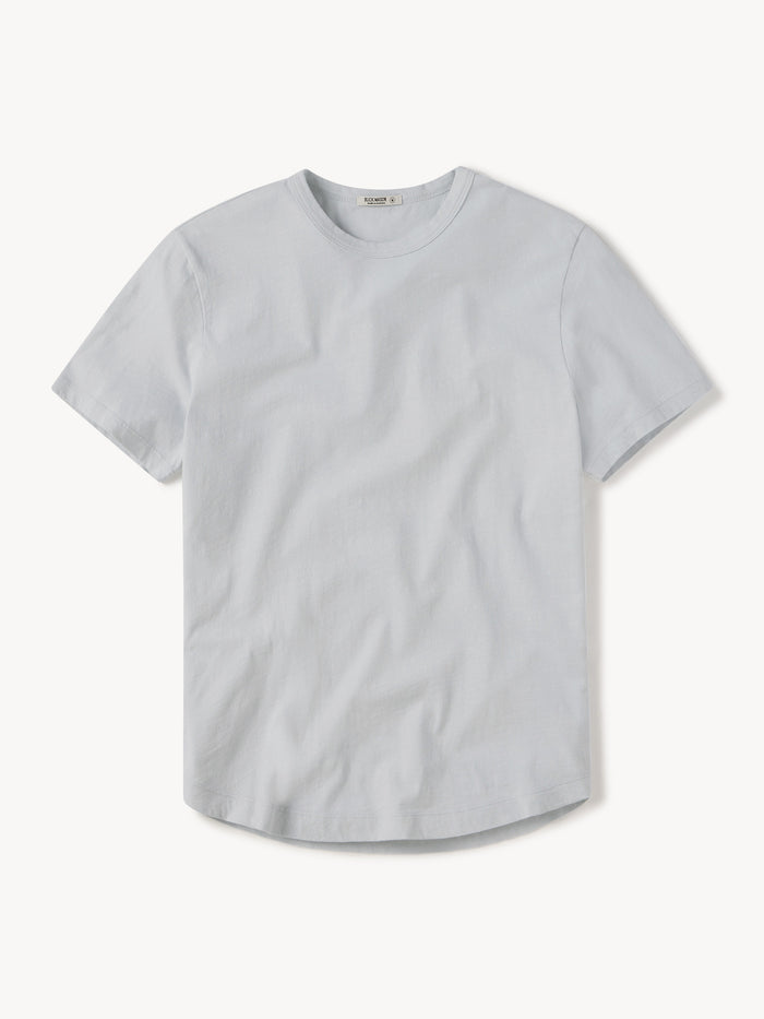 Gin Slub Tall Curved Hem Tee - Product Flat