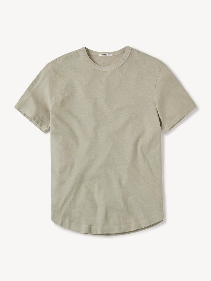 Pictures of River Sand Venice Wash Slub Tall Curved Hem Tee from a variety of angles