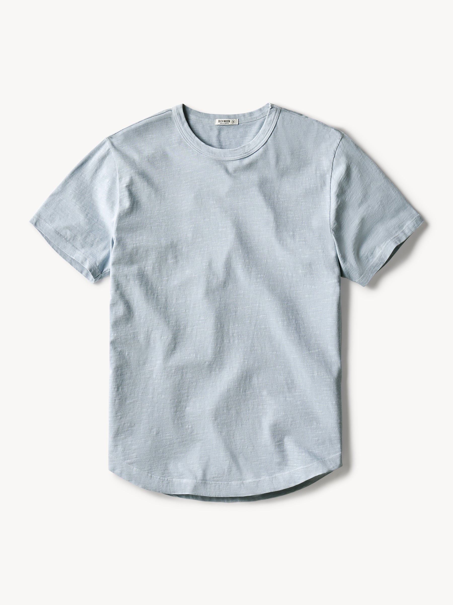 Sea Spray Venice Wash Slub Curved Hem Tee - Buck Mason- Modern American ...