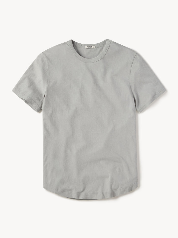 Harbor Blue Costa Curved Hem Tee - Product Flat