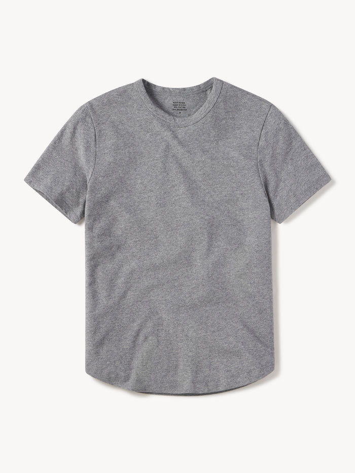 Heather Grey Trail Traverse Curved Hem Tee - Product Flat