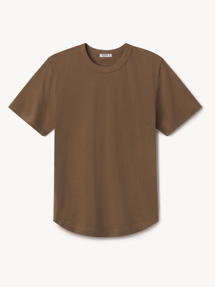 Grizzly Pima Curved Hem Tee - Product Flat