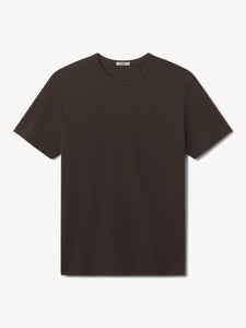Brown Cinder Pima Tall Classic Tee - Product Flat